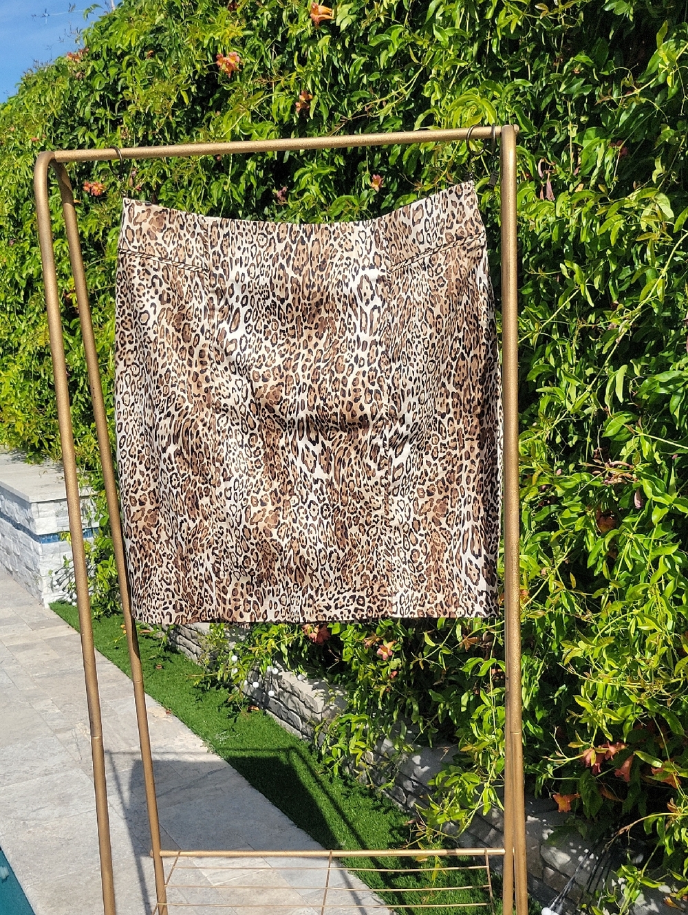 Leopard Print Mini Skirt Sz 14 New York & Co